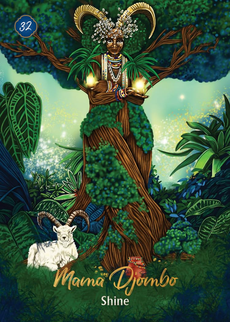 African Goddess Rising Pocket - orakulo kortos