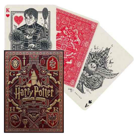 Harry Potter Gryffindor - raudonos žaidimo kortos | Theory11