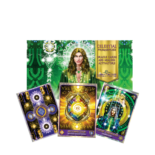 Celestial Frequencies Oracle Cards and Healing Activators - orakulas