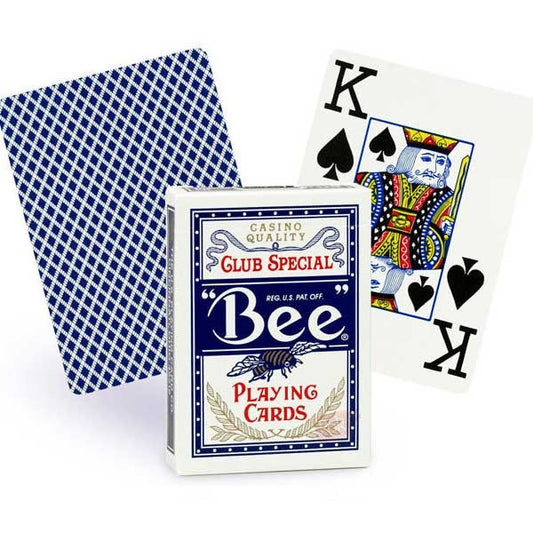 Bee Jumbo Blue - mėlynos pokerio kortos