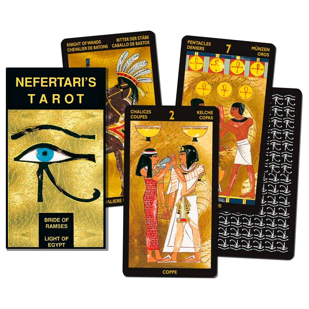Nefertari Tarot - Egipto taro kortos su aukso folija