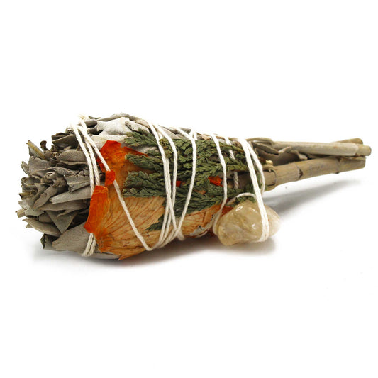 Cleansing Energy Sage su citrinu - smilkalų ryšulėlis