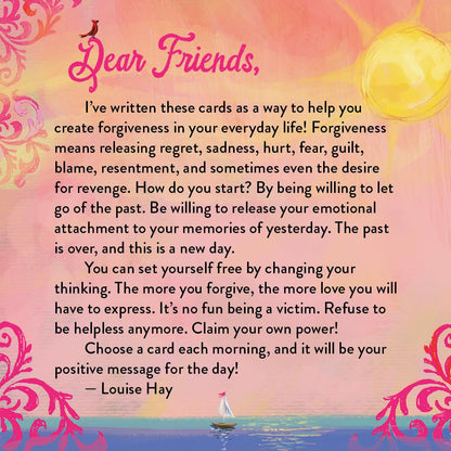 Louise Hay Affirmations for Forgiveness - afirmacijų kortos