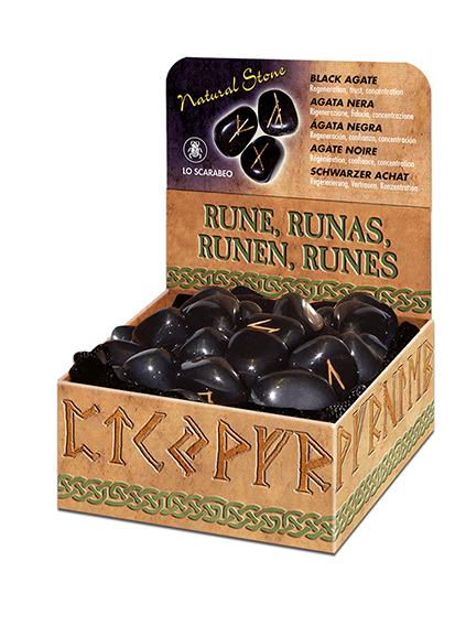 Black Agate Runes - 25 juodo agato runos | Lo Scarabeo