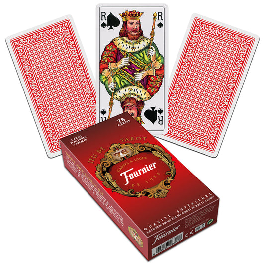 Fournier French Tarot - raudonos žaidimo kortos