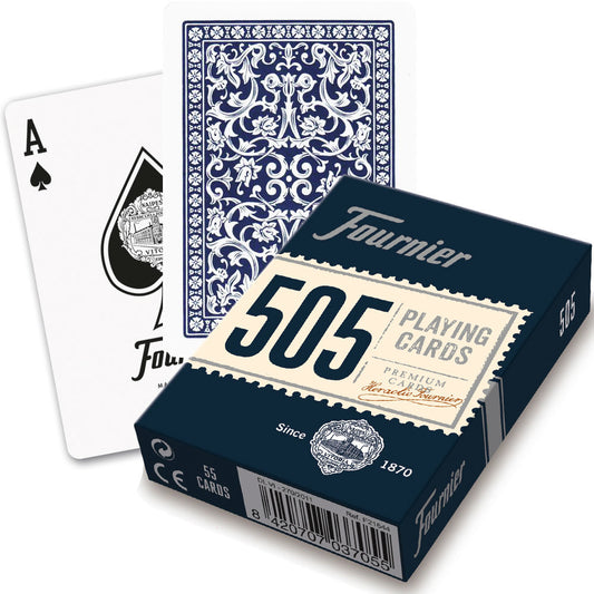 Fournier 505 Blue - mėlynos pokerio kortos