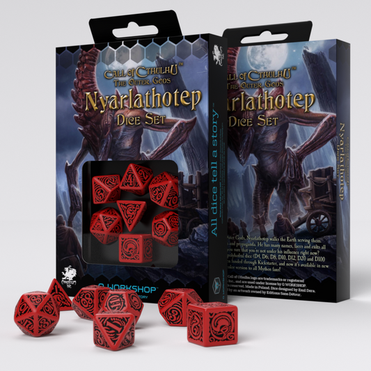 COC The Outer Gods Nyarlathotep - raudoni kauliukai