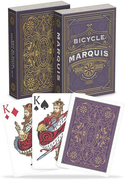 Marquis - violetinės Art Deco žaidimo kortos | Bicycle