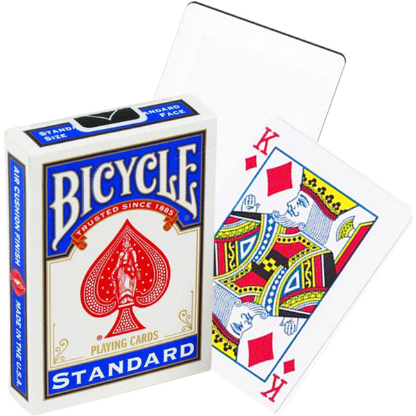 Bicycle Kortos Blank Back Standard Face Mėlynos