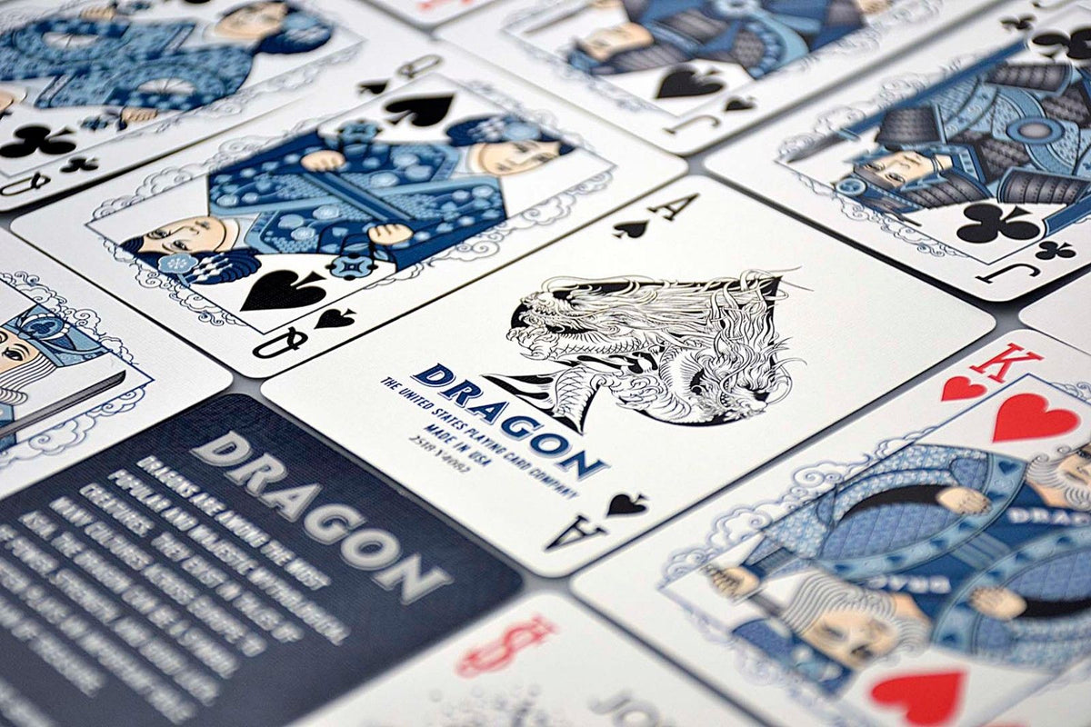 Dragon Blue - mėlynos žaidimo kortos | Bicycle