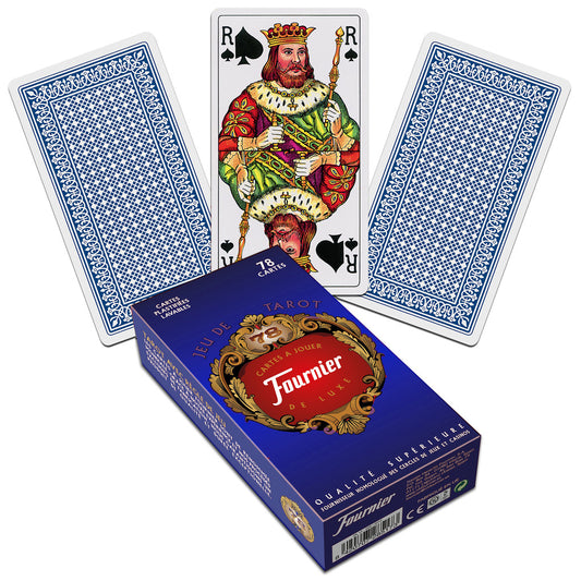 Fournier French Tarot - mėlynos žaidimo kortos