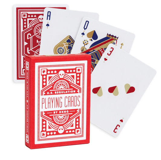 DKNG Red Wheel - raudonos žaidimo kortos | Art of Play