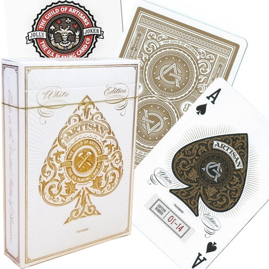 Artisans White - žaidimo kortos | theory11
