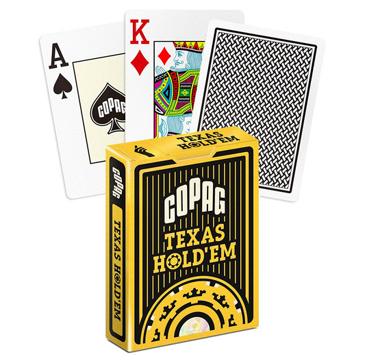 Copag Texas Holdem Black - plastikinės pokerio kortos