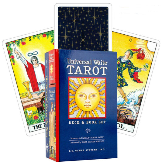 Universal Waite Tarot Kit - kortų ir knygos rinkinys