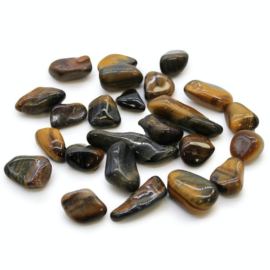 Tiger Eye Variegated Small African - gludinti akmenys, apie 24 vnt.