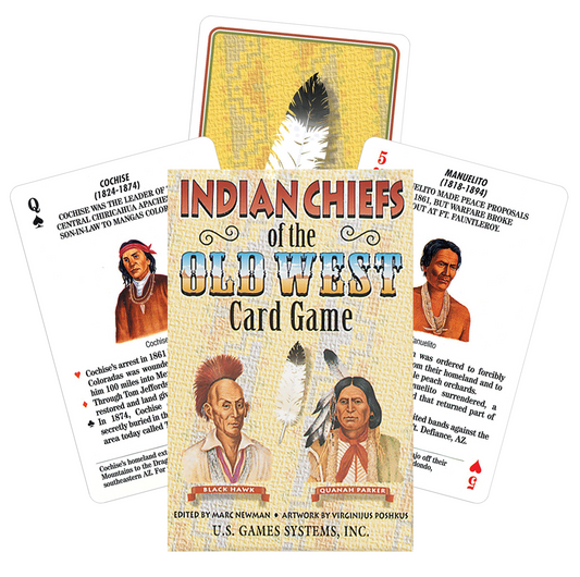 Indian Chiefs of the Old West - istorinės žaidimo kortos