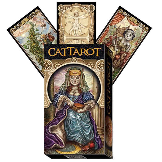 Cat Tarot - kačių personažų taro kortos