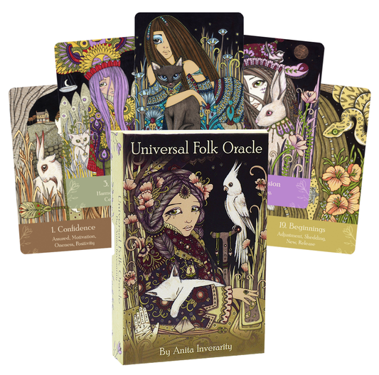 Universal Folk Oracle - moterų vaizdinių kortos | US Games Systems