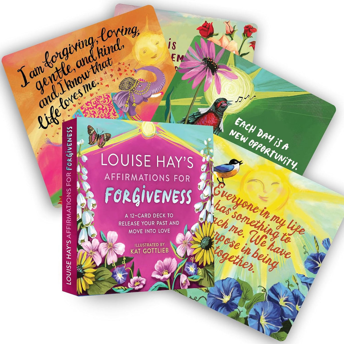 Louise Hay Affirmations for Forgiveness - afirmacijų kortos