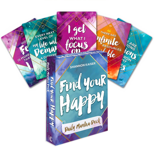 Find Your Happy Daily Mantra - mantrų kortos | Beyond Words