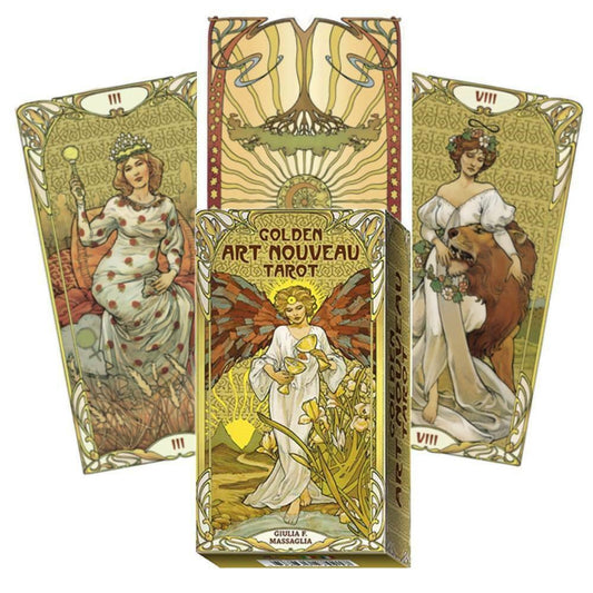 Golden Art Nouveau Tarot - Taro kortos | Lo Scarabeo