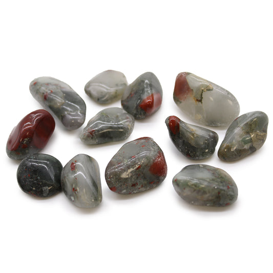 Bloodstone Sephtonite Medium African - akmenys, apie 12 vnt.