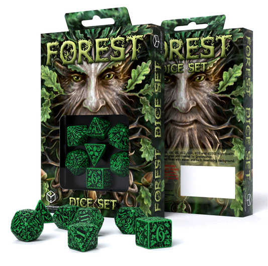 Forest Jungle Green/Black - kauliukų rinkinys | Q-Workshop