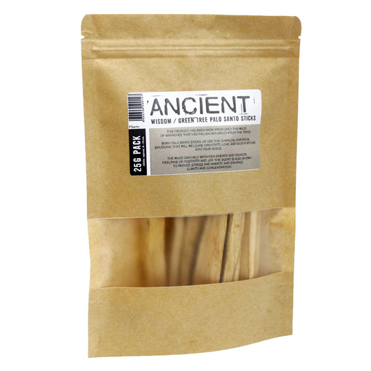 Green Tree Palo Santo - smilkymo mediena, 100 g | Ancient Wisdom