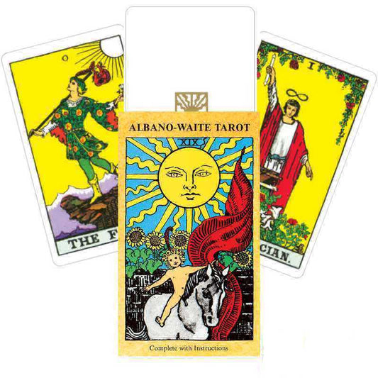 Albano Waite Tarot - ryškiaspalvės taro kortos
