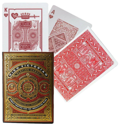 High Victorian Red - raudonos žaidimo kortos | theory11