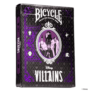 Bicycle Kortos Disney Villains Violetinės