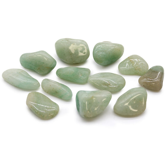 Aventurine Medium African - gludinti aventurinai, apie 12 vnt.