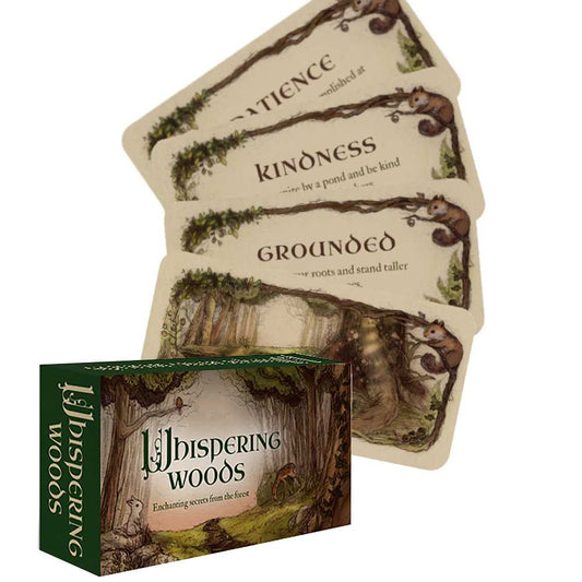 Whispering Woods - mini miško afirmacijų kortos