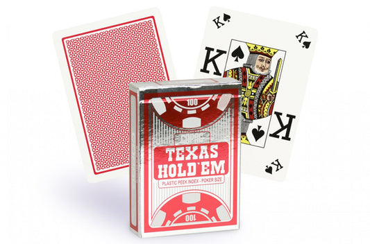 Copag Texas Holdem Peek Index Red - pokerio kortos