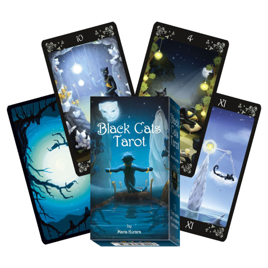 Black Cats Tarot - juodų kačių taro kortos