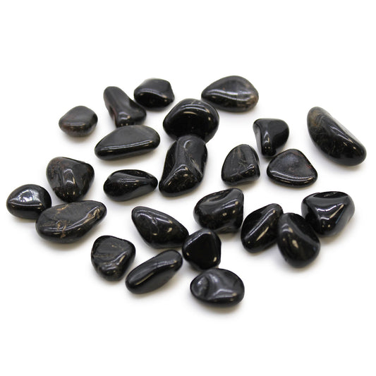 Black Onyx Small African - juodi oniksai, apie 24 vnt.