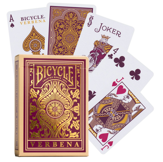 Bicycle Verbena - žaidimo kortos su gėlių motyvais