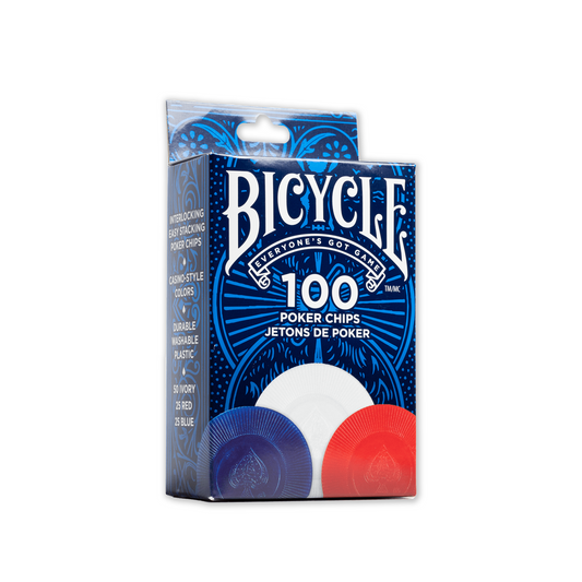 Bicycle Plastic Poker Chips - 100 žetonų po 2 g