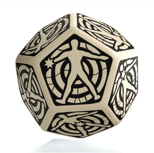 D12 Hit Location Beige/Black - kauliukas | Q-Workshop