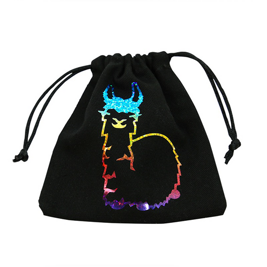 Fabulous Llama - medvilninis kauliukų maišelis, kintanti spauda | Q-Workshop