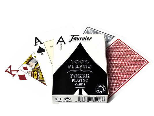 Fournier 2800 Blue - plastikinės pokerio kortos