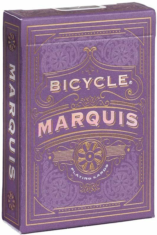 Marquis - violetinės Art Deco žaidimo kortos | Bicycle