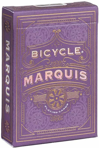 Marquis - violetinės Art Deco žaidimo kortos | Bicycle