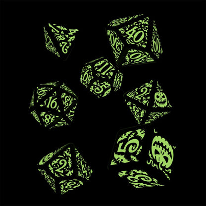 Halloween Pumpkin Black/Orange Glow in the Dark - kauliukai