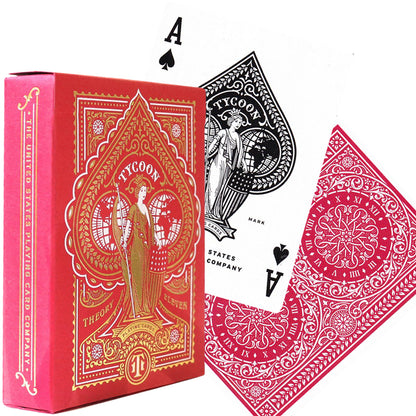 Theory11 Tycoon Red - raudonos žaidimo kortos