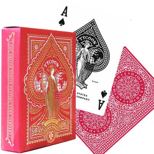 Theory11 Tycoon Red - raudonos žaidimo kortos