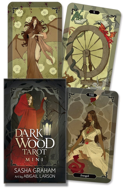 Dark Wood Tarot Mini - mini taro kortos be brošiūros