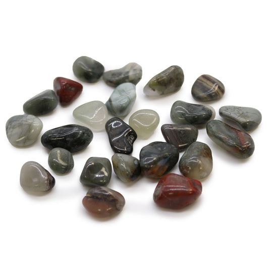 Bloodstone Sephtonite Blue Small African - akmenys, apie 24 vnt.