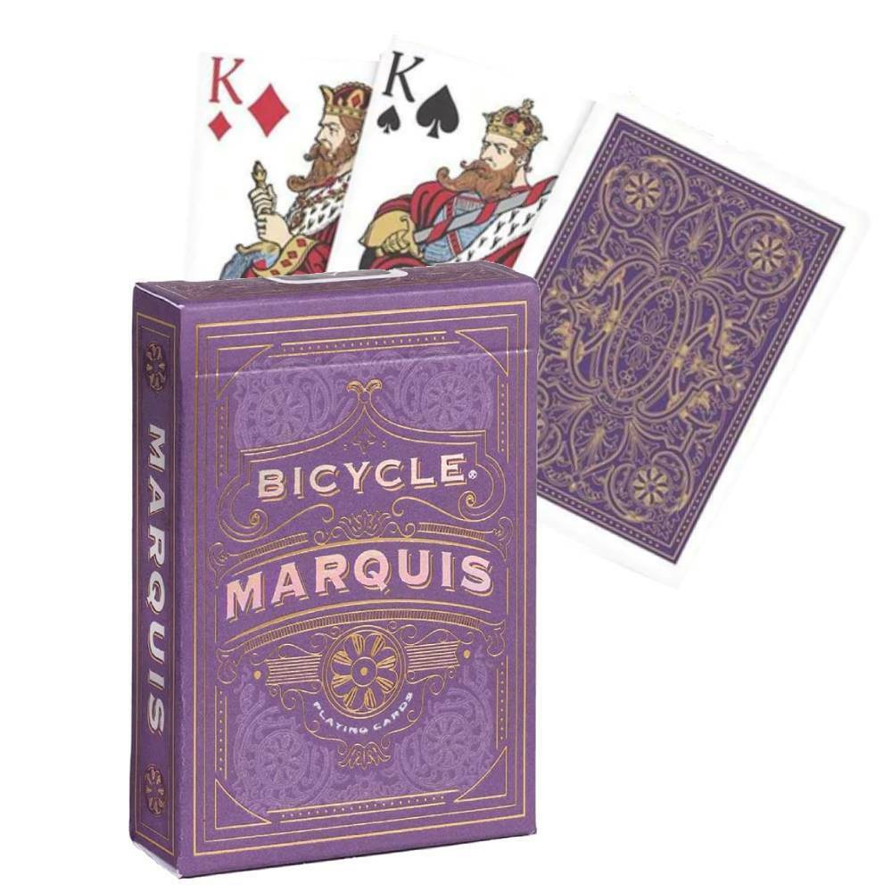 Marquis - violetinės Art Deco žaidimo kortos | Bicycle